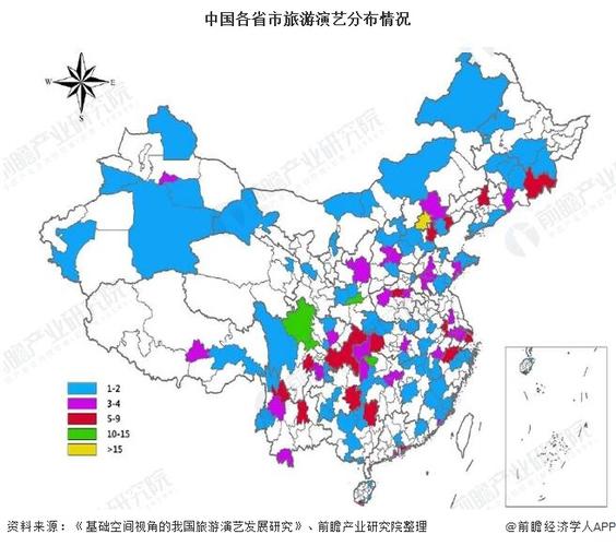 中國(guó)各省市旅游演藝分布情況